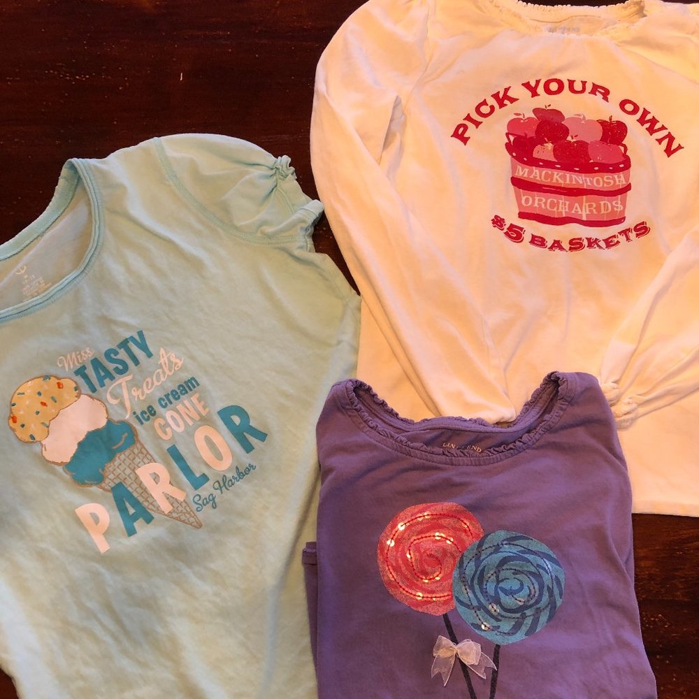 Set of 3 Girls Size 10-12 Lands End T-shirts